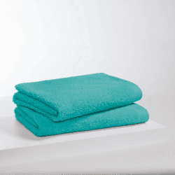 s.Oliver 2 TLG Duschtuch Set 70x140cm - 100% Baumwolle, 600 g/m², weich & saugstark, Doppelpack Duschtücher türkis 2x Duschtuch Türkis