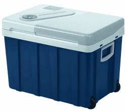 Mobicool W40 Kühlbox mit Rollen | Elektrisch | 39 L | 12V, 24V, 230V | für Auto, Lkw, Boot, Reisemobil und Steckdose [Energieklasse F] 12/24/230 V
