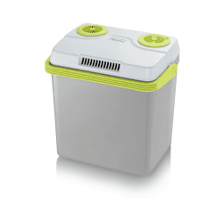 SEVERIN Elektrische Kühlbox (25 L) mit Kühl- und Warmhaltefunktion, Auto Kühlbox mit 3 Anschlüssen (USB, Netzteil & Zigarettenanzünder), Kühlbox grau/grün, TKB 2925 25L - 3 Anschlüssen (USB, Netzteil & Zigarettenanzünder)