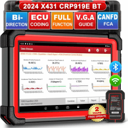 LAUNCH CRP919E BT obd2 diagnosegerät für alle Fahrzeuge,diagnosegerät Auto mit OE-Level Alle System Diagnose,35+ Reset-Services,kfz Tester für Active Test,CANFD, ECU-Kodierung,V.A.G-geführte,FCA