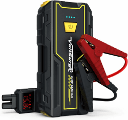 VoltSurge Starthilfe Powerbank, 3000A Spitzstrom, Auto Starthilfe Powerbank für 12V Jump Starter (7,0L Benzin Oder 5,5L Diesel), Starter Powerbank mit LED Taschenlampe D01