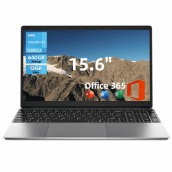 jumper Laptop15,6 Zoll FHD Display, 12 GB RAM 128 GB eMMc + 512 GB SSD, 1 Jahr Office 365, Prozessor 5305U Notebook, Akku 38 Wh, Zwei Stereo-Lautsprecher, Typ-C, USB 3.0, Digitale Tastatur 12 GB RAM 640GB ROM