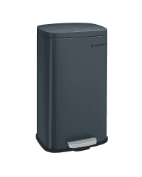 SONGMICS Mülleimer Küche, 30 Liter, Abfalleimer, Tretmülleimer, Küchenmülleimer mit Softclose-Deckel und Inneneimer, Treteimer, Stahl, grüngrau LTB03GS
