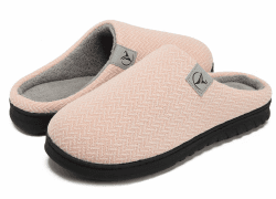 VIFUUR Herren Damen Hausschuhe Memory Foam Pantoffeln Short Plüschfutter rutschfeste Sohle Hausschuhe Indoor Outdoor 38/39 EU Rosa