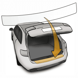 Lackschutzshop - Lackschutz-Folie passend für VW Arteon/VW Arteon Shooting Brake/Kombi (Typ 3H ab BJ´20) – Ladekanten-Schutz Stoßstangen-Schutz Kratzschutz mit Rakel – transparent 150µm