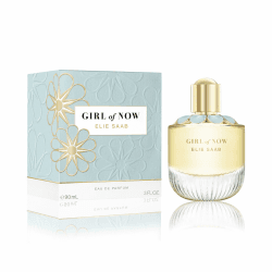 Elie Saab Girl of Now 90 ml – Eau de Parfum für Frauen – Blumiger Gourmand-Duft – Süchtig Machende Noten von Mandel, Orangenblüte und Patschuli – Transparenter Glasflakon 90 ml (1er Pack)