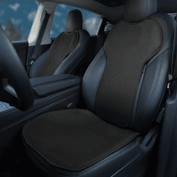 TOPABYTE Autositzbezüge für Vordersitze Personalisierbar für Tesla Model Y Model 3 Model S 2017-2024 Schutz für Innenkissen Atmungsaktiv Schutz für alle Jahreszeiten (Ohne Logo) Ice Silk 4pcs Front Seat For Model 3/Y/S NO LOGO