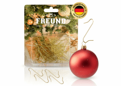 Aufhänger für Weihnachtskugeln und Christbaumschmuck, Weihnachtskugelaufhänger zur mühelosen Befestigung von Ihrem Weihnachtsbaumchmuck und Weihnachtsdekorationen,100 Stück Dekohaken Gold