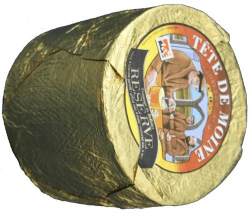 ca. 800 g Reserve Tete de Moine AOP Orig. Schweizer Mönchkopf Käse Ganzer Laib