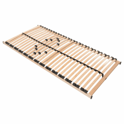 Betten-ABC Max 1 NV Lattenrost zur Selbstmontage, mit 28 Leisten und Mittelzonenverstellung, für alle Matratzen geeignet, 120 x 200 cm 120 x 200 cm Nicht verstellbar | Zur Selbstmontage