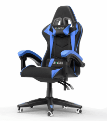 bigzzia Gaming-Stuhl-Ergonomisch,Gamer-Stühle,Pc Stuhl,Computerstuhl, Gaming Chair,Atmungsaktiver Bürostuhl Mit Kopfkissen Und Armlehnen Blau