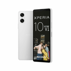 Sony Xperia 10 VI (5.000 mAh Akku, 6,1 Zoll 21:9 OLED, DREI optische Brennweiten, Leicht und kompakt, 3,5mm Audio, Android 14, IP65/68, Dual SIM, weiß, 24+12 Monate Garantie [Amazon Exklusiv] weiß 10 VI