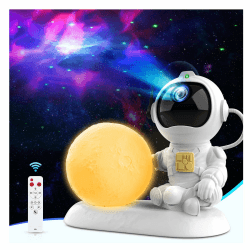 Kaishengyuan Sternenhimmel Projektor Kinder, Galaxy Projector LED Astronaut Sternenprojektor Nachtlicht mit Timer und Fernbedienung, Raumdekoration,Weihnachten,Geburtstag,Party (K980)