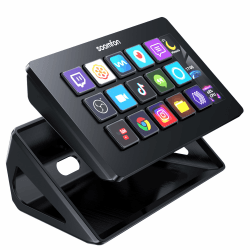 SOOMFON Stream Controller Deck mit 15 anpassbaren LCD Makrotasten, auslösen von Aktion in Apps & Software wie OBS, Twitch, u.s.w, Mac & Windos, für Live-Streaming, Aktienhandel & Editing