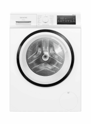 Siemens WM14N225 Waschmaschine iQ300, Frontlader mit 8kg Fassungsvermögen, 1400 UpM, speedPack L, smartFinish, Outdoor-Programm, LED-Display, Weiß, 60cm iQ300 8 kg