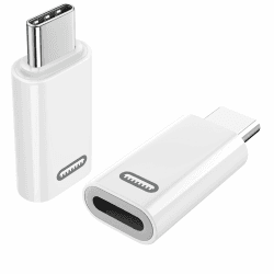 TiMOVO Lightning Buchse auf USB C Stecker Adapter, 2 Stück Adapter Lightning auf USB C mit PD 35W Schnell Laden/Datenübertragung für iPhone 15/16/Pro/Pro Max/Plus/iPad Pro/Air Weiß