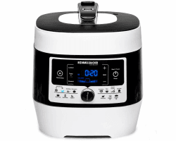 ROMMELSBACHER Elektrischer Dampfdruck- & Multikocher MD 1000 'MeinHans' – Das Original - 14 Automatik-Programme, von 40 °C bis 170 °C regelbar, 2 Dampfdruckstufen, antihaftbeschichteter 6 Liter Topf Einzel