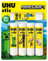 UHU stic Klebestift BTS 2024 MINECRAFT 5x21g 5 x 21g Minecraft