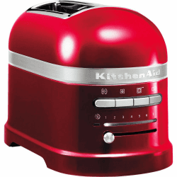 KitchenAid Toaster für 2 Scheiben mit Sandwich-Zange | Artisan | Retro Toast Machine | Verschiedene Funktionen und Bräunungsstufen | Liebesapfel Rot Candy Apple