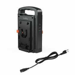 SMALLRIG Dual Channel V Mount Battery Charger, Zweikanal V-Mount Akkuladegerät, V-Mount/V-Lock-Akkuladegerät für V Mount Akku, passend für SmallRig V-Mount-Akku VB50 / VB99 / VB99 Pro - 4578