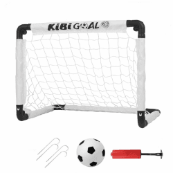 LZHDZQD Fußballtor, Kinder Fussballtor 60x45cm/ 90x60cm/ 115x80cm Fussballtore für Garten Kinder, Fußball Spielzeug Indoor/Outdoor/Garten 60x45cm weiß tor+ fußball