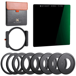 K&F Concept Nano-X Rechteckfilter Set Rechteck-Filterhaltersystem Square Filterset(inkl.ND1000+Filterhalter+8er Adapterringe)