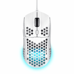 Trust Gaming GXT 928 Helox Gaming Maus, Ultraleichte Kabelgebundene USB Maus 65g, Einstellbare DPI (200-6400), Optischer Sensor, 6 Programmierbare Tasten, RGB-Beleuchtung für Gaming PC MMO - Weiß Helox - kabelgebundene - 6400 DPI Weiß