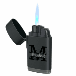 Feuerzeug personalisiert mit Initialen - Hochwertiger UV Druck Sturmfeuerzeug – langlebig und windfest - Personalisierte Geschenke - nachfüllbar - Geschenke für Männer Weihnachten - Geschenk Mann