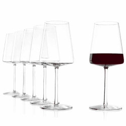 Stölzle Lausitz Rotweinkelch Power 6er-Set I Hochwertige Wein Gläser optimal für Rotwein I Extra Dünne Weinkelche I Spühlmaschinenfeste & Robuste Rotweingläser mit maximaler Geschmacksentfaltung Rotweingläser - 520 ml
