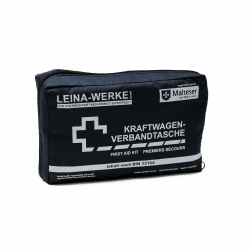 LEINA-WERKE 11001 KFZ-Verbandtaschen Compact - blau Blue/White Print White print