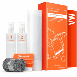 Luxshield Ladekantenschutz Folie für VW T7 ST I 2021-2024 - Stoßstangenschutz, Kratzschutz, Lackschutzfolie - Transparent Transparent glänzend für T7 ST I 2021 - 2024