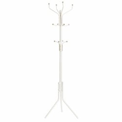 SONGMICS Höhe 182 cm Garderobenständer stabil Metall Kleiderständer Garderobe, weiß, RCR19W Weiß 44 x 44 x 182 cm Einzeln