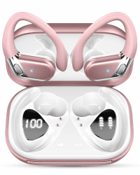chalvh Bluetooth Kopfhörer Sport, Kopfhörer Kabellos Bluetooth 5.4 in Ear Kopfhörer mit CVC8.0 Noise Cancelling Mikrofon, Rosegold