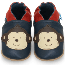 Krabbelschuhe Baby Lauflernschuhe Mädchen Jungen Hausschuhe Baby Schuhe Babyschuhe Weicher Leder mit Wildledersohlen Lederschuhe Kleinkind 0-6 Monate 6-12 Monate 12-18 Monate 18-24 Monate 2-3Y 12-18 Monate Affe