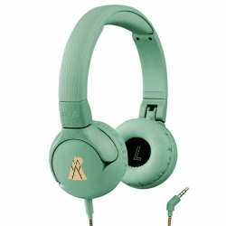 POGS-Kinderkopfhörer mit Kabel | The Elephant 2 | Faltbarer robuster Kinderkopfhörer ab 3 Jahren | Lautstärkebegrenzung 85 dB, Mikrofon | On-Ear | Musik-Sharing-Funktion (rGrün)