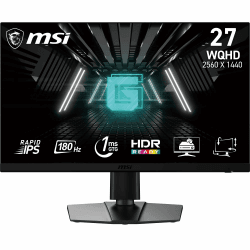MSI G272QPF E2 27 Zoll WQHD Gaming Monitor - 2560 x 1440 Rapid IPS Panel, 180 Hz / 1ms GtG, 125% sRGB Colour gamut, Adaptive-Sync - DP 1.4a, HDMI 2.0b CEC 180 Hz (Ergonomischer Standfuß) 27 Zoll / WQHD