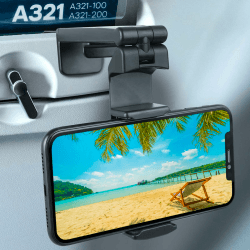 Wicked Chili 1x Universal Handyhalterung für Flugzeug, Bahn & Küche | 360° Klemmhalterung, iPhone Monitor Halterung | Reise Gadgets Handyhalter Tisch iPhone, Samsung Halter (Patentiert) 1x Smartphone Travel Holder