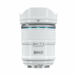 SIRUI Sniper 23 mm Autofokus-Objektiv, F1.2 Weitwinkel-APS-C Kameraobjektiv für A5 A6 A7 FX A9 ZV-E Serie (E-Mount, weiß) 23mm Weiß