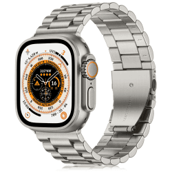 Netolo Metall Armband Kompatibel mit Apple Watch 49mm 46mm 45mm 44mm 42mm 41mm 40mm 38mm/ iWatch Series 10 9 8 7 6 5 4 3 2 1 SE Ultra Ultra 49mm titan