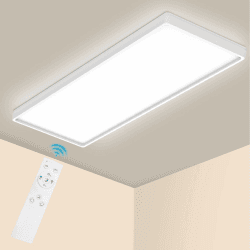 Epicflare LED Deckenleuchte 58x20x2.8 cm IP44 LED Panel mit Fernbedienung 2700K - 6500K Led Deckenleuchte Flach Warmweiß Kaltweiß für Wohnzimmer Schlafzimmer Küche Badezimmer 58CM