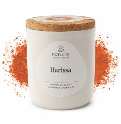 POTLUCK | Harissa | Gewürzmischung im Keramiktopf | 60g | Vegan, glutenfrei und mit natürlichen Inhaltsstoffen Harissa 60 g (1er Pack)