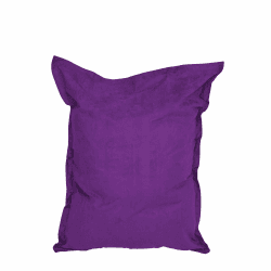 Lumaland Riesen-Sitzsack XXL 140x180cm | Indoor Bean Bag aus weichem & waschbarem Microvelours | 2-in-1- für bequemes Sitzen & Liegen | Mit über 3 Mio. anpassungsfähigen EPS-Perlen [Lila] Microvelours XXL Lila