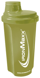 IronMaxx Eiweiß Shaker - Navy Green Blickdicht 700ml | Proteinshaker mit Drehverschluss, Sieb & Mess-Skala | auslaufsicher, spülmaschinengeeignet & frei vom Weichmacher BPA & DEHP Navy Green 700 ml