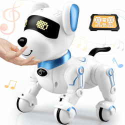 Britik Spielzeug für 8+ Jahre Mädchen Junge: Roboter Hund Ferngesteuert Spielzeug ab 8 9 10 11 12 Jahre Kinder Geburtstag Geschenkideen für Mädchen Junge Roboterhund Haustier Robot Kinderspielzeug Blau