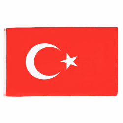 AZ FLAG - Flagge Türkei - 90x60 cm - Türkische Fahne 100% Polyester mit Messing-Ösen - 50g Türkei 90x60 cm