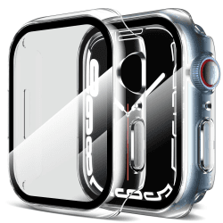 LK 2 Stück Schutzhülle Kompatibel mit Apple Watch S6/SE/SE2/S5/S4 44mm Displayschutzfolie, [9H Härte] [ HD Klar ] Voller Schutz,Kratzfestes Hard PC Protector Cover für S6/SE/SE2/S5/S4 44mm- Clear Clear 44mm