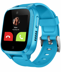 XPLORA Kidzi - Telefon Uhr für Kinder (mit SIM-Karte) 4G, Anrufe, Nachrichten, Schulmodus, SOS-Funktion, GPS, Kamera, Schrittzähler - inkl kostenlosem Tarif-Vertrag für 3 Mon. (BLAU)