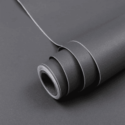 Hode Klebefolie Grau Möbelfolie Matt 60x300cm für Möbel Wand Schränke Schreibtisch Vinyl Wasserdicht Modern Selbstklebende Folie Dunkelgrau Tapeten 60x300cm Dunkelgrau