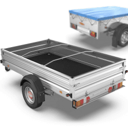 Tarpofix® Anhänger Planenbügel Flachplanenbügel (1-4er Set) - Universell anpassbare Anhängerplanen Haltebügel (100-145 cm) - langlebige & rutschfeste Alu Bügel für Flachplane - 100% Aluminium Spriegel 100 - 145 cm Aluminium (2er Set)