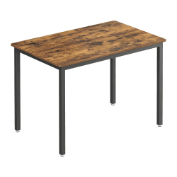 VASAGLE Esstisch, Küchentisch, 70 x 110 x 77 cm, Esszimmertisch für 4 Personen, Tisch Wohnzimmer, Schreibtisch, für Esszimmer, Küche, Industrie-Design, vintagebraun-Mattschwarz KDT081B01 Vintagebraun + Mattschwarz